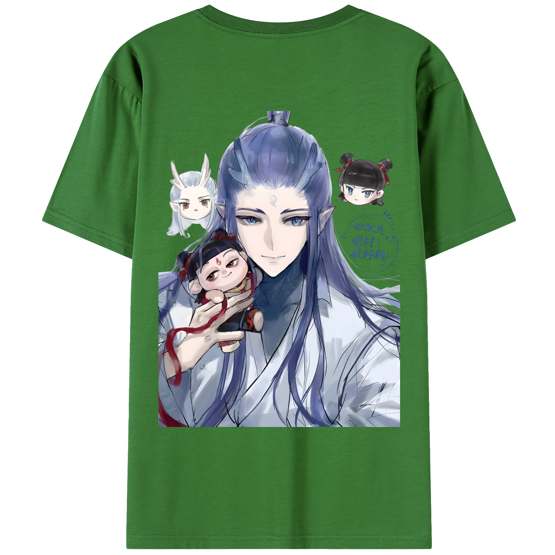 （画像用） Ne Zha 2 ナタ 魔童の大暴れ レディース半袖Tシャツ(バックプリント)